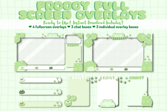 Download Froggy Twitch Full Screen Overlays - Overlay Collection