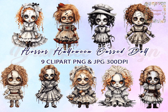 Download Horror Halloween Cursed Doll Clipart - Cursed doll Collection