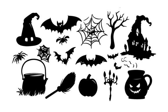 Download Spooky Silhouette Vector Element Set - Premium Resources