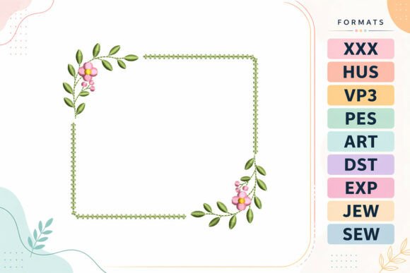Download Floral Square Frame - Frame Collection