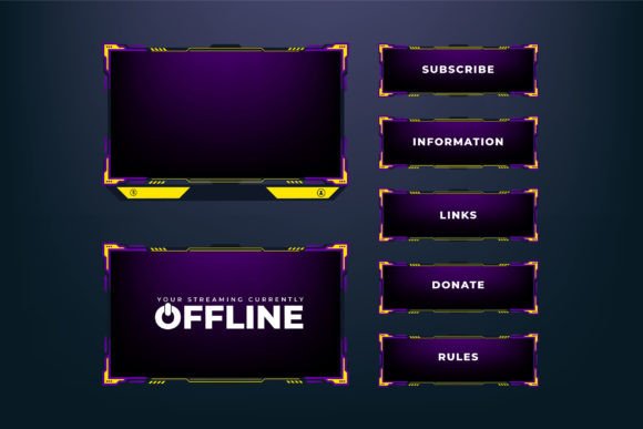 Download Live Streaming Overlay Screen Panel - Overlay Collection