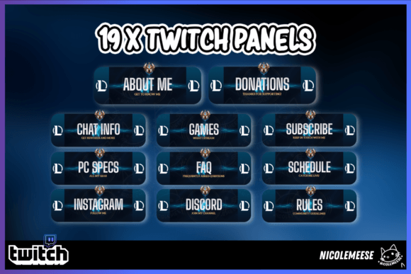 Download Lol Twitch Panels Streaming Overlays - Overlay Collection