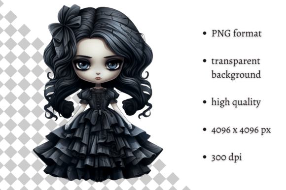 Download Spooky Gothic Doll PNG Clipart - Gothic doll Collection