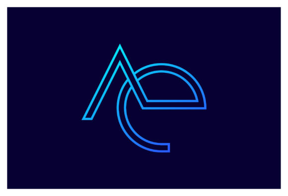 Download AE Initial Letters Modern Identity Logo - Identity Collection