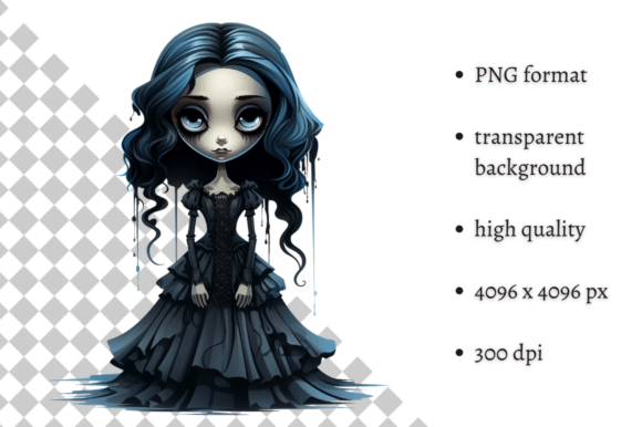 Download Spooky Gothic Doll PNG Clipart - Gothic doll Collection