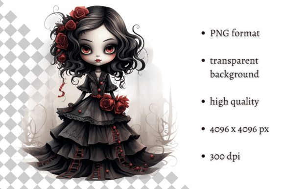 Download Spooky Gothic Doll PNG Clipart - Gothic doll Collection