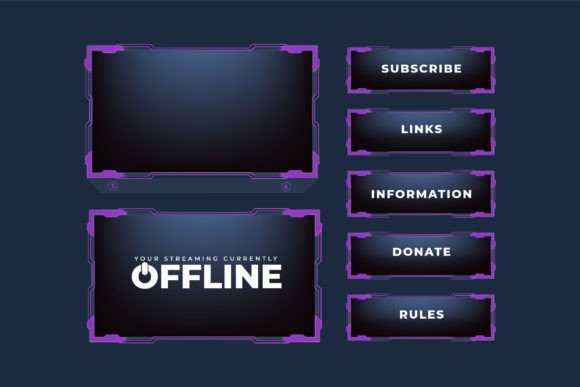 Download Modern Broadcast Overlay Border Design - Overlay Collection