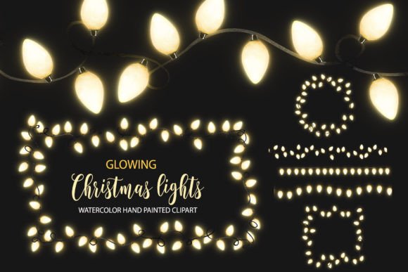 Download Christmas Fairy Lights Overlay Clipart - Overlay Collection