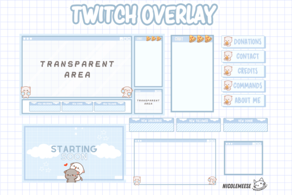 Download Twitch Stream Package Overlays Panels - Overlay Collection