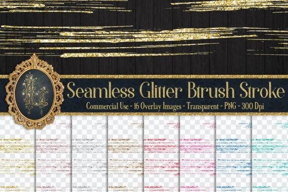 Download Seamless Glitter Brush Stroke Overlay - Overlay Collection