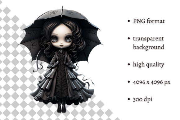 Download Spooky Gothic Doll PNG Clipart - Premium Resources