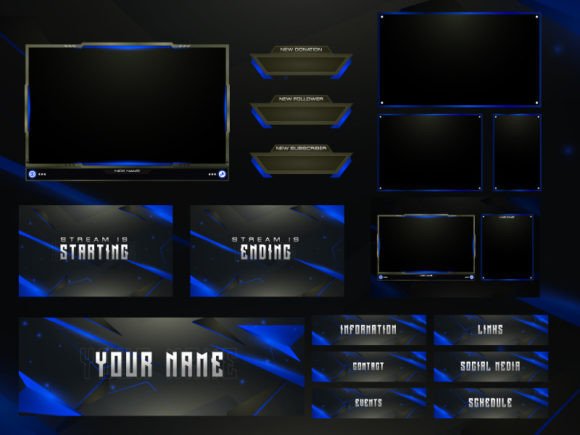 Download Twitch Overlay Live Stream Set - Overlay Collection