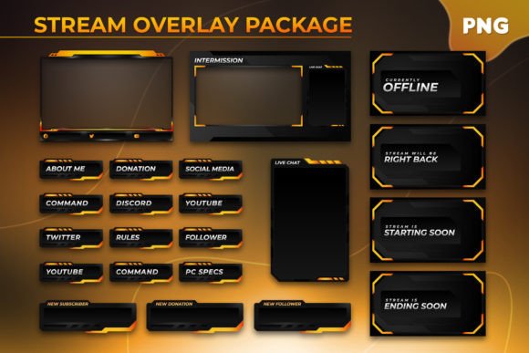 Download A Premium Twitch Stream Overlay Package - Overlay Collection