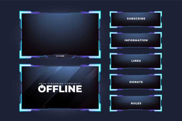 Download Streaming Overlay Gaming Background - Overlay Collection