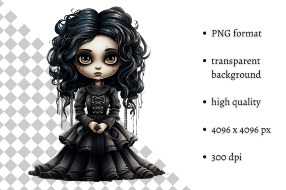 Download Spooky Gothic Doll PNG Clipart - Gothic doll Collection