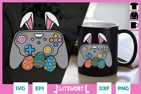 Download Easter Video Game Bunny Eggs Gamer SVG - Gamer svg Collection