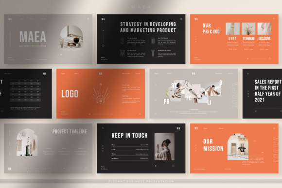 Download Maea - Elegant Brand Identity PPT - Identity Collection