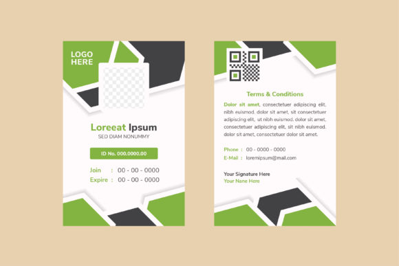 Download Green Grey Identity Card Staff - Identity Collection