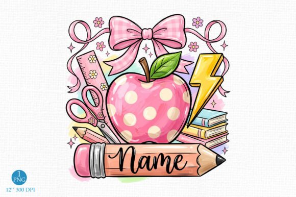 Download Pencil Name Frame PNG School Sublimation - Frame Collection