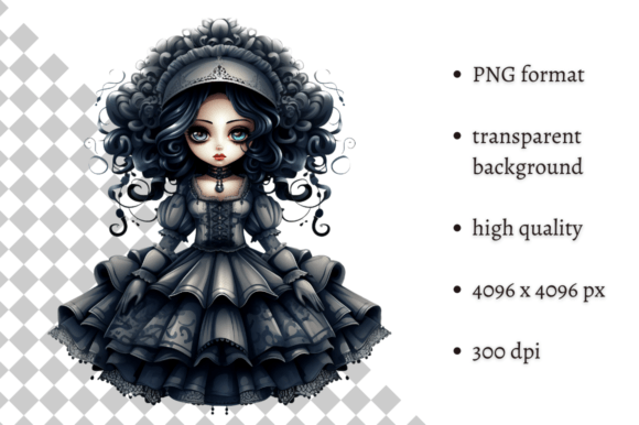 Download Spooky Gothic Doll PNG Clipart - Gothic doll Collection