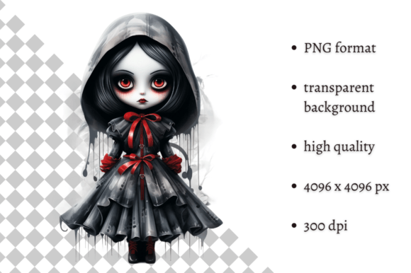 Download Spooky Gothic Doll PNG Clipart - Premium Resources