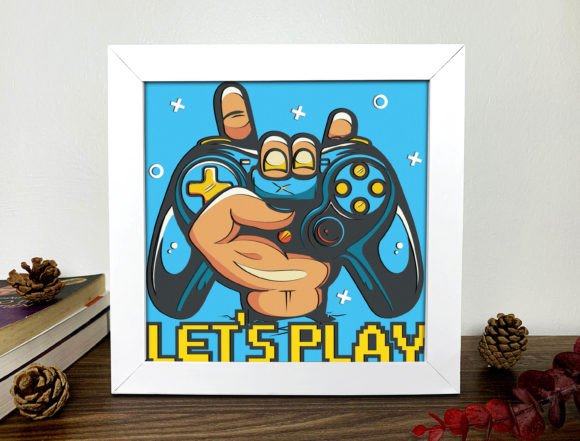Download Video Game Shadow Box 3D Svg, Video Game - Video game Collection
