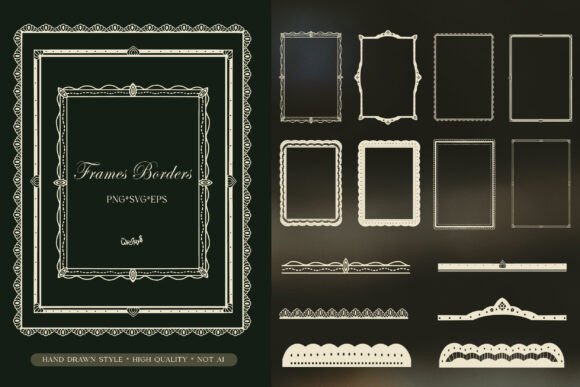 Download Elegant Vintage Frame Borders PNG SVG - Frame Collection